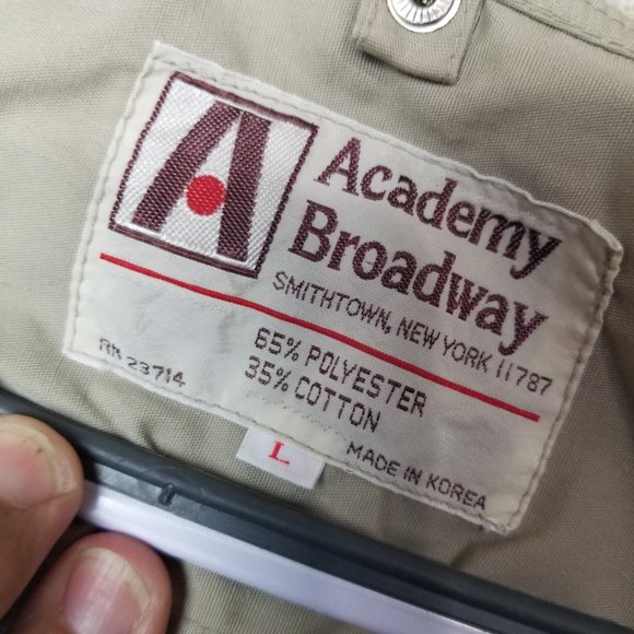 Vtg FLY FISHING VEST LARGE Academy Broadway Tactical Outdoor Vest Brown - Picture 2 of 8